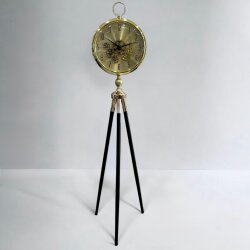 Gold Tripod Ayaklı Mekanizmalı Dekoratif Saat – 153 cm - Deco Vien 