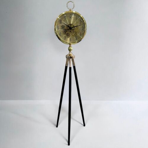 Gold Tripod Ayaklı Mekanizmalı Dekoratif Saat – 153 cm - 1
