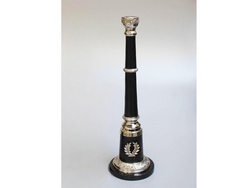 Royal Siyah Gümüş Şamdan 40 Cm - CANBA & GLAZZE 