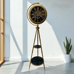 Tripod Ayaklı Sehpali Çarklı Saat (132 cm) - Dekor Arya