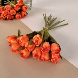 Yapay Tomurcuk Gül Demeti Somon - Dekor Arya