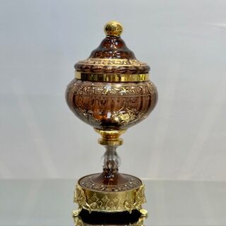 Milano Kapaklı Şekerlik Küçük Kahve - 1