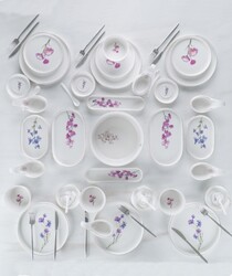 Dekor Arya - Story Flora 6 Kişilik 45 Parça Porselen Kahvaltı Takımı