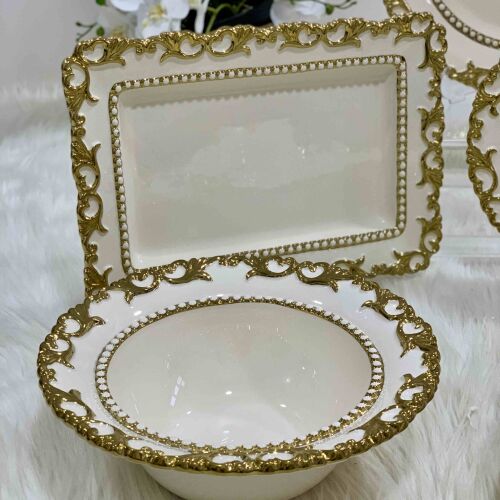 5 Li Seramik Servis Set Fiore - 3