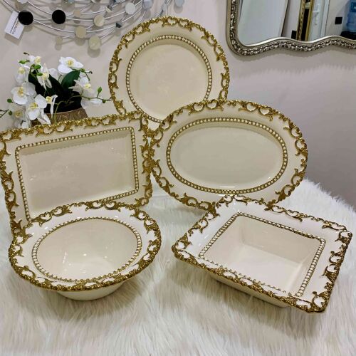 5 Li Seramik Servis Set Fiore - 1