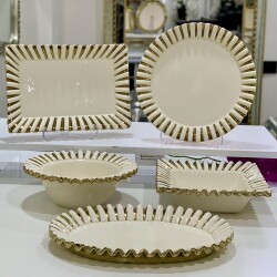 5 Li Seramik Servis Set Luna - 2