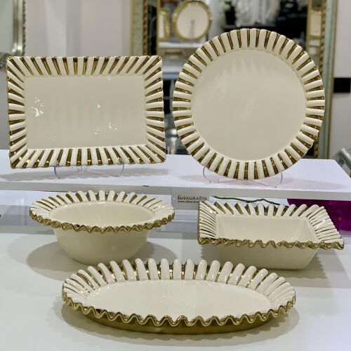 5 Li Seramik Servis Set Luna - 2