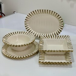 5 Li Seramik Servis Set Luna - 3