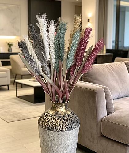 Yapay Çiçek Tüylü Asparagus Dalı 5 Renk- 5 Dal - 1