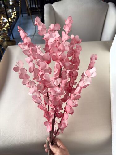 Yapay Sarkıt Okaliptüs Dalı Pembe - 1
