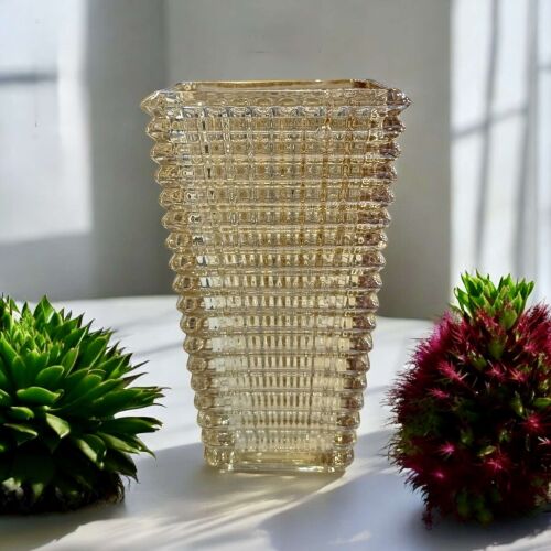 Amber Işıltı Cam Vazo (13×22 cm) - 1