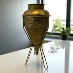 Antik İhtişam Ayaklı Dekoratif Vazo - Dekor Arya