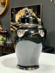 Aslanli Küçük Gümüş Vazo - 2