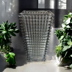 Silver Glow Cam Vazo Küçük Boy (13×22 cm) - Dekor Arya