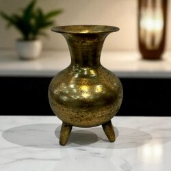 Üç Ayaklı Antik Esintili Dekoratif Vazo – 28x15,5 cm - Dekor Arya